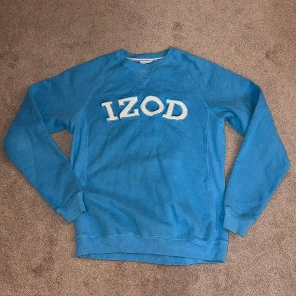 Izod Golf Classix Crewneck Sweatshirt Ladies Extra Small Logo Spell Out
